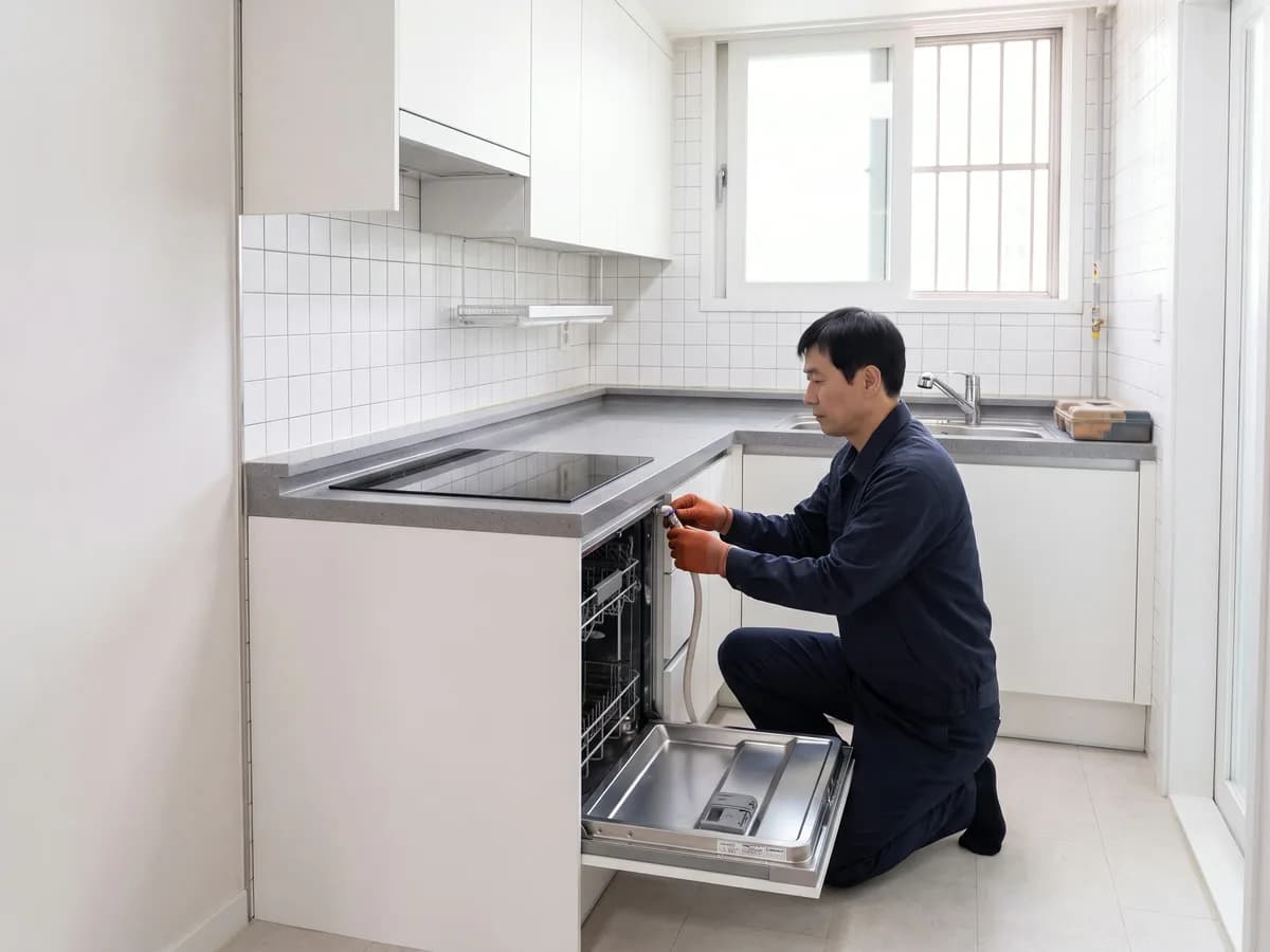 주방 가전 설치 시공 후